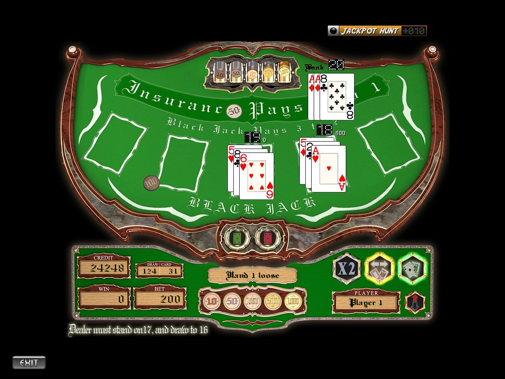 blackjack casino card games